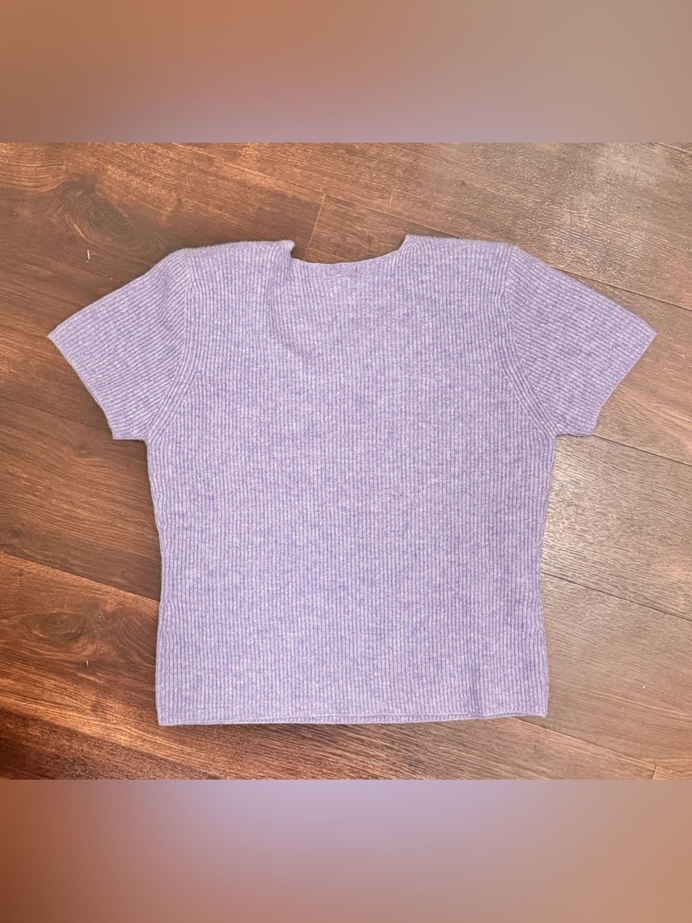 Vintage Cashmere Short Sleeve Knit Top